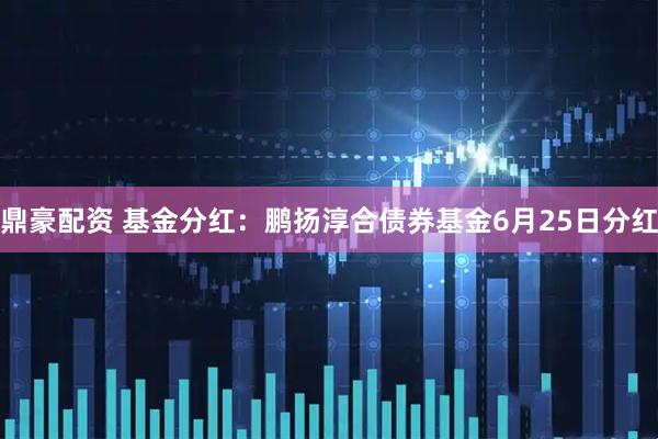 鼎豪配资 基金分红：鹏扬淳合债券基金6月25日分红