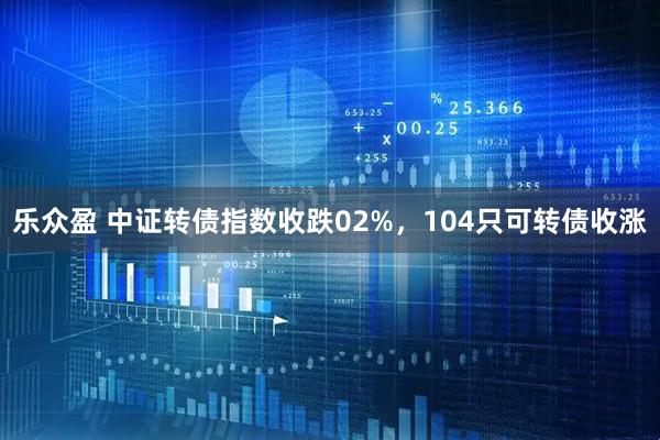 乐众盈 中证转债指数收跌02%，104只可转债收涨